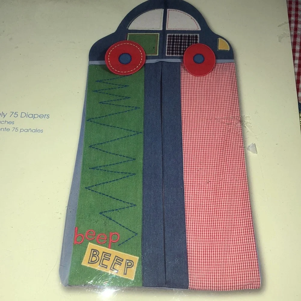 Vintage Deadstock Gund Baby Happy Moments Diaper Stacker Storage‎ Car New